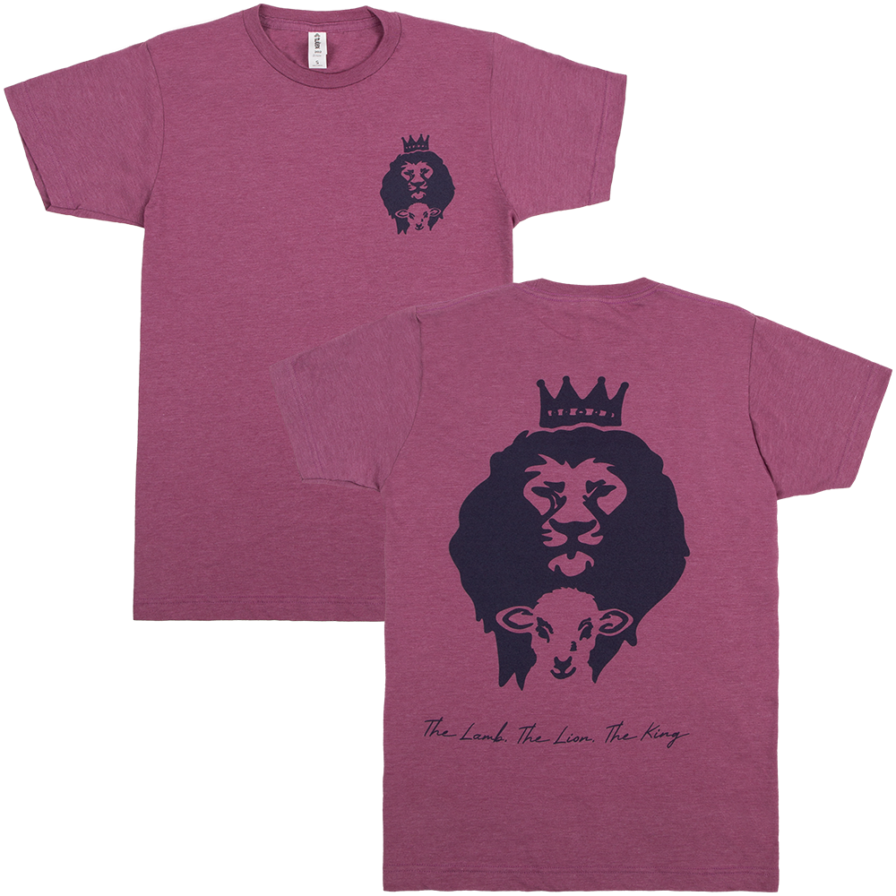 Lamb Lion King Tee - Heather Purple