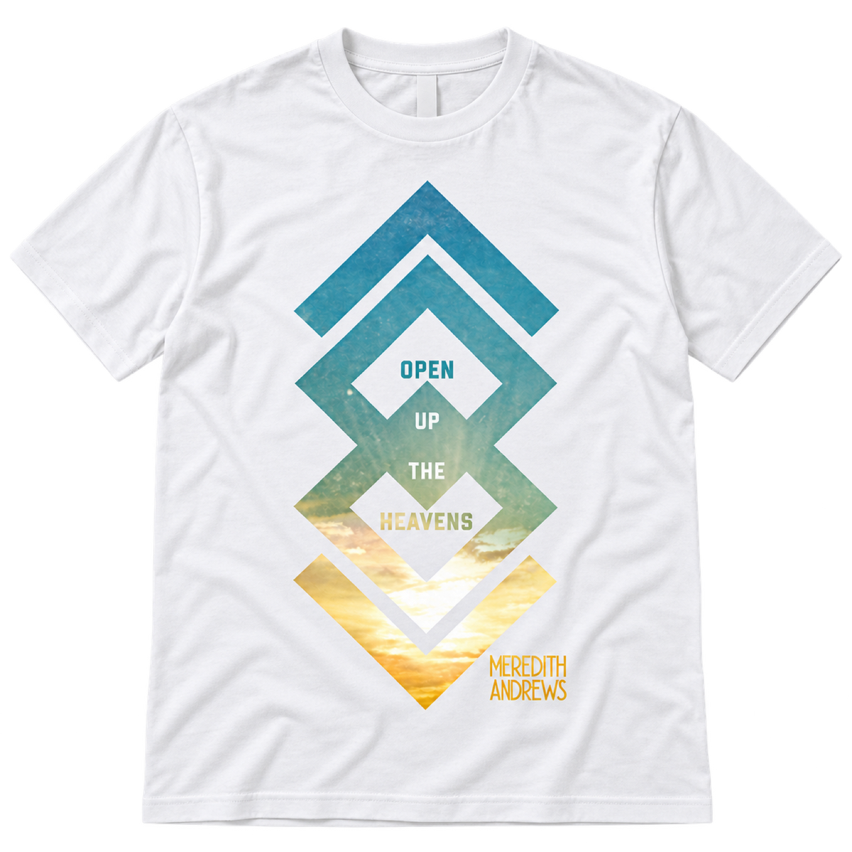 Open Up the Heavens White Arrow Tee