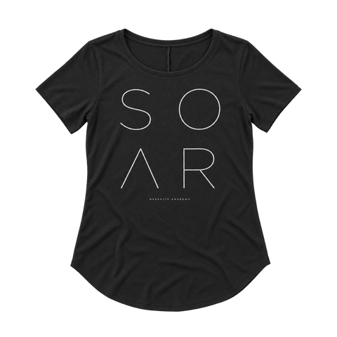 Soar Women's Black T-Shirt